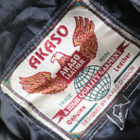 Giacca chiodo in pelle vintage AKASO - L -