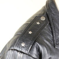 Giacca chiodo in pelle vintage - M -