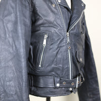 Giacca chiodo in pelle vintage - M/L -