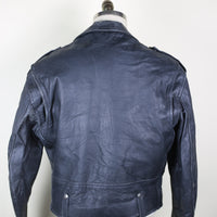 Giacca chiodo in pelle vintage - M/L -