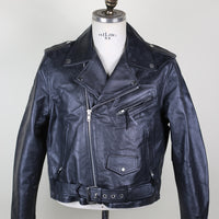 Giacca chiodo in pelle vintage - M/L -