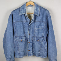 GIACCA DI JEANS SHEARLING - L -