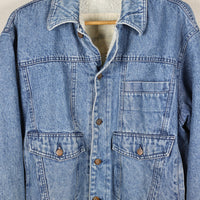 GIACCA DI JEANS SHEARLING - L -