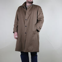 VINTAGE 80'S REVERSIBLE TRENCH COAT - L -