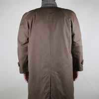 VINTAGE 80'S REVERSIBLE TRENCH COAT - L -