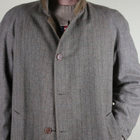 VINTAGE 80'S REVERSIBLE TRENCH COAT - L -