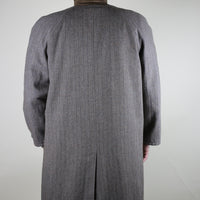VINTAGE 80'S REVERSIBLE TRENCH COAT - L -