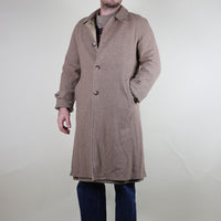 VINTAGE 80'S REVERSIBLE TRENCH COAT - M -