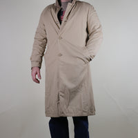 VINTAGE 80'S REVERSIBLE TRENCH COAT - M -