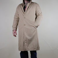 VINTAGE 80'S REVERSIBLE TRENCH COAT - M -