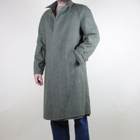VINTAGE 80'S REVERSIBLE TRENCH COAT - L -