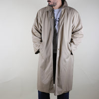 VINTAGE 80'S REVERSIBLE TRENCH COAT - XL -