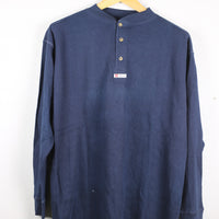 HENLEY SHIRT HANES - M-
