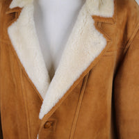 Montone SHEARLING vera pelle - L -