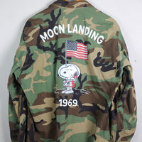 CAMOUFLAGE WOODLAND Us ARMY AIRBORNE JACKET - XL -(Large Short)
