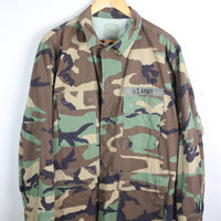 CAMOUFLAGE WOODLAND Us ARMY AIRBORNE JACKET - XL -(Large Short)