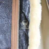 TYPE B-3 Aviator Shearling Jacket H.L.B. CORP NY - S -
