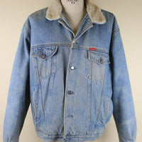 GIACCA DI JEANS SHERPA VINTAGE -XL-