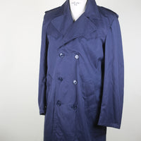 Navy Trench Coat - L -
