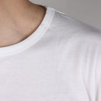 Pacco da 3 T-shirt 100% cotone pettinato ( 2 bianche e 1 blu)