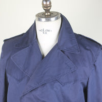 Navy Trench Coat - L -