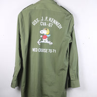 ARMY SHIRT WITH PRINT - L -