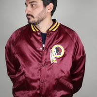 VINTAGE NYLON JACKET MADE IN USA REDSKINS - XL -