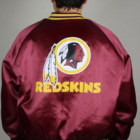 VINTAGE NYLON JACKET MADE IN USA REDSKINS - XL -