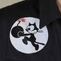 Jacket deck utility dark blue Us Navy felix the cat - L -