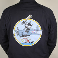 Jacket deck utility dark blue Us Navy felix the cat - L -