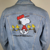 SNOOPY DENIM JACKET - M -