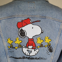 SNOOPY DENIM JACKET - M -