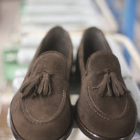 Mocassino con nappe in camoscio