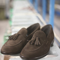 Mocassino con nappe in camoscio