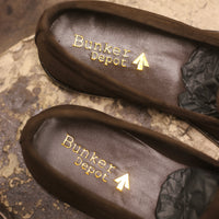 Mocassino con nappe in camoscio