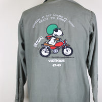 Camicia Og 107 us Army con ricamo Snoopy - M -