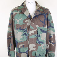 US ARMY Bdu Camouflage Jacket with Snoopy Embroidery - XL -