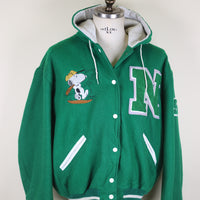 Vintage Made in Usa Varsity with Snoopy Embroidery - L - Women