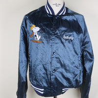 VINTAGE NYLON JACKET MADE IN USA WITH SNOOPY EMBROIDERY - M -
