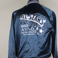 VINTAGE NYLON JACKET MADE IN USA WITH SNOOPY EMBROIDERY - M -
