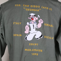 Camicia Og 107 us Army con ricamo POPEYE - M -
