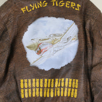 A2 Flying Tigers Leather Jacket -L -