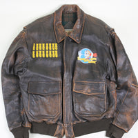 A2 23rd Bombardment Leather Jacket - L -