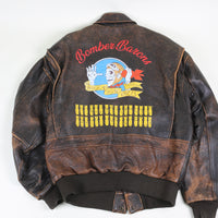 A2 23rd Bombardment Leather Jacket - L -