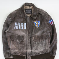 A2 Blood Chit Leather Jacket - L -