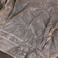 A2 leather jacket Made in USA talon zip - L -