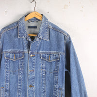 GIACCA DI JEANS CON STAMPA - M/L -