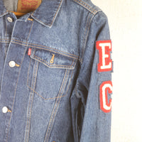 GIACCA DI JEANS CON STAMPA - S -