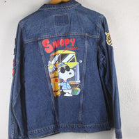 GIACCA DI JEANS CON STAMPA - S -