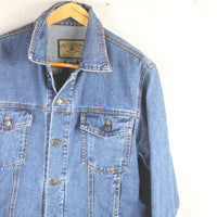 GIACCA DI JEANS CON PATCH - M -
